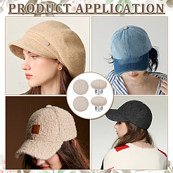 Boutons supérieurs de casquette en coton&nbsp;BUTT-BC0001-13C