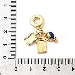 Латунь микропаве прозрачный кубический цирконий европейские подвески с подвесками KK-F904-03A-G