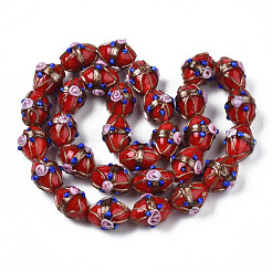 Ручной золотой песок бусины бисер нитей LAMP-N021-40C