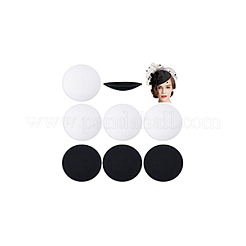 8 шт. 2-х цветная круглая основа для шляпы-чародея из ткани ЭВА для магии шляп AJEW-BC0007-70