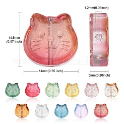 100шт ручной работы бусины лэмпворк&nbsp;LAMP-CJ0001-69