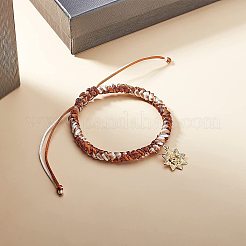 Cordons fil de nylon tressé rond de fabrication de noeuds chinois de macrame rattail&nbsp;NWIR-MSMC001-02