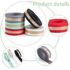 10 ярд двухцветной лазерной светоотражающей полиэстеровой ленты SRIB-WR0001-07