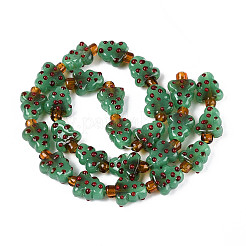 Рождественские бусины лэмпворк ручной работы&nbsp;LAMP-T022-28