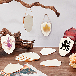 40 шт. незаконченных деревянных подвесных украшений&nbsp;AJEW-GA0009-11