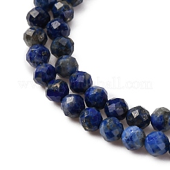 Нитки бусины из натурального ляписа-лазури G-D320-A03-3mm