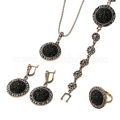 Плоские круглые ожерелья с подвесками из сплава FS-WGCB1A7-01