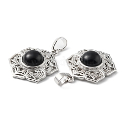 Природные подвески обсидиана&nbsp;G-P498-02P-02