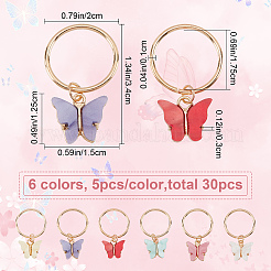 Дреды из сплава и акрила OHAR-WH0011-36