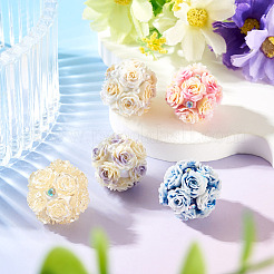 Handgemachte Strass-Pave-Perlen aus Ton&nbsp;CLAY-TAC0015-02C