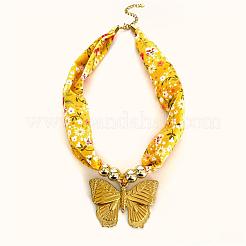 Женские шарфы с подвеской в виде бабочки из нержавеющей стали 304&nbsp;FS-WG29D0A-01