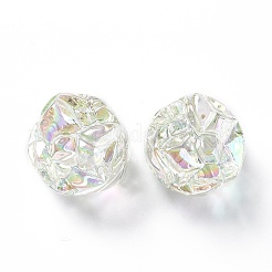 УФ-покрытие радужными переливающимися акриловыми бусинами OACR-H015-09