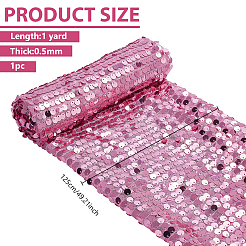 Tejidos de lentejuelas reversibles de poliéster&nbsp;DIY-WH0786-70