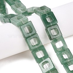 Естественный зеленый авантюрин бисер нитей G-N342-104