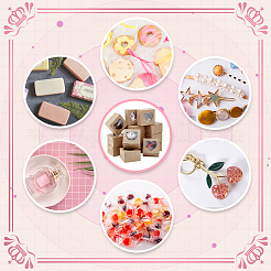 Квадратные подарочные коробки для хранения кексов из крафт-бумаги CON-WH0095-95B