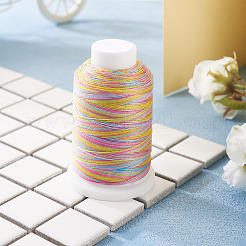 Градиентный цвет круглый 6-слойный шнур из вощеного полиэстера YC-TAC0003-01C