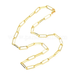 Collier de chaînes de trombone en laiton pour hommes femmes&nbsp;NJEW-JN03713