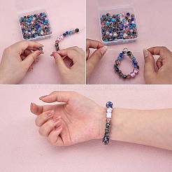 60pcs 5 Farben handgemachte Goldsand-Bunte Malereiperlen&nbsp;LAMP-SZ0001-19