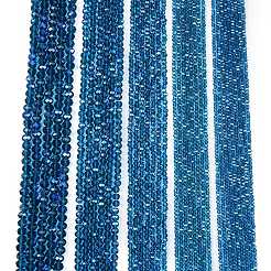 FilI di perline in vetro placcato&nbsp;LS-EGLA-A044-T3mm-L27