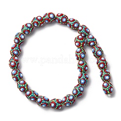 Стеклянные эмалевые бусины GLAA-C038-01B