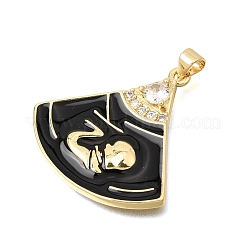 Pendentifs en laiton zircon cubique transparent&nbsp;CU-CBAE7DF-03G