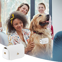 Мешочек для обручальных колец из искусственной кожи ABAG-WH0038-45C