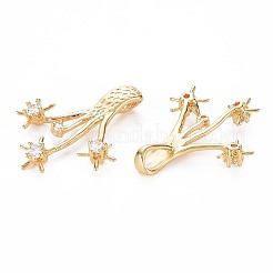Pendentifs en laiton zircon cubique transparent&nbsp;KK-S356-720A