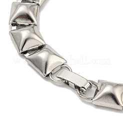 Браслеты из квадратной цепочки из нержавеющей стали 304&nbsp;BJEW-S153-02P