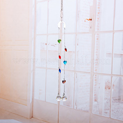 Lampadario A Soffitto Di Cristallo Lampadario A Soffitto Con Prismi A Sfera&nbsp;AJEW-WH0021-57