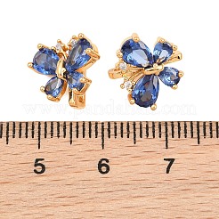 Schmetterlingsförmige Messing-Mikropavé-Zirkonia-Abstandshalter&nbsp;XGRQ5K655-825G-B