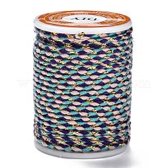 Cordón de polialgodón de 4 cabo con hilo metálico&nbsp;OCOR-Z003-D95