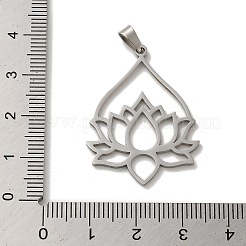 Pendentifs en acier inoxydable 304 anti-ternissement&nbsp;STAS-O005-07P