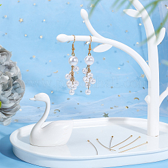 100 шт. 2 шт. латунных штифта с плоской головкой&nbsp;KK-BBC0001-14-NF