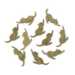 Кабошоны для котят из сплава&nbsp;PALLOY-WH0051-01AB-05