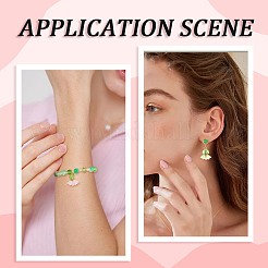 30шт 6 цвета прозрачные стеклянные подвески&nbsp;FIND-SC0019-73