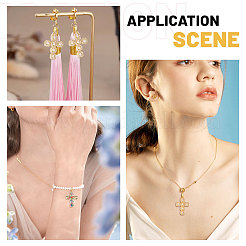 8 шт. 2 цвета латунные подвески с микропаве и кубическим цирконием&nbsp;ZIRC-CA0001-25