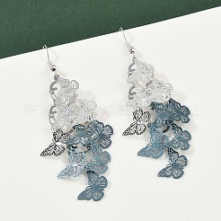 Серьги-бабочки из нержавеющей стали 430&nbsp;EJEW-A137-02P-01