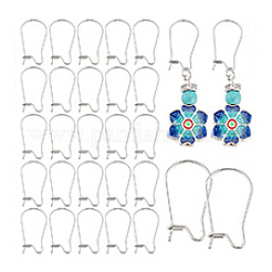 304 нержавеющая сталь серьги-кольца фурнитура почки швензы STAS-PH0002-23P