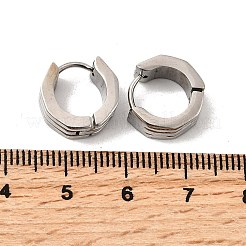 Серьги-кольца из нержавеющей стали 304 EJEW-L302-01P