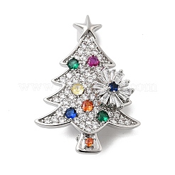 Латунные броши-булавки с микропаве из кубических цирконий JEWB-C050-01P