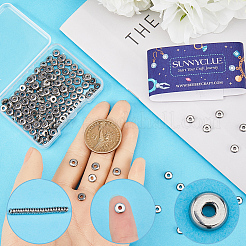 200 шт. разделительные бусины из нержавеющей стали 304&nbsp;STAS-SC0006-71