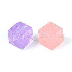 Прозрачные акриловые куб бусы&nbsp;TACR-T030-23M