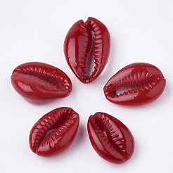 Perle di conchiglia di ciprea naturale verniciate a spruzzo&nbsp;X-SHEL-S274-26B