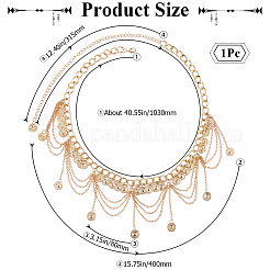 Ремень с железными цепями AJEW-WH0166-65KCG