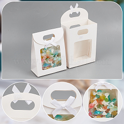 Прямоугольные бумажные подарочные пакеты ABAG-WH0044-39B