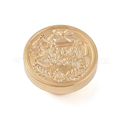 Weihnachtsserie Wachssiegel Messing Stempelkopf&nbsp;LS-AJEW-Z031-04G-04