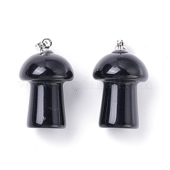 Природные подвески обсидиана G-M380-B07-P