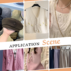 250 шт. 10 стиля 1-дырочные полиэстеровые пуговицы DIY-PH0017-33