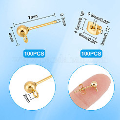 Ohrstecker-Beschläge aus Edelstahl 304&nbsp;STAS-UN0002-53G