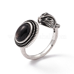 Кольца-манжеты с натуральными драгоценными камнями лисы KK-A173-06AS